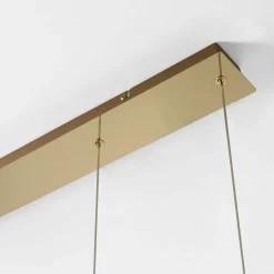 Lampa wisząca LED 2 pierścienie złota CHOLET