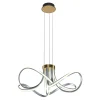 Lampa wisząca LED ABRO czarno-szaro-złota