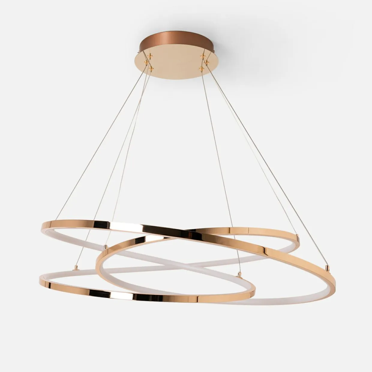 Lampa wisząca LED CHOLET wstęga złota