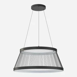 Lampa wisząca LED czarna BALU z pilotem