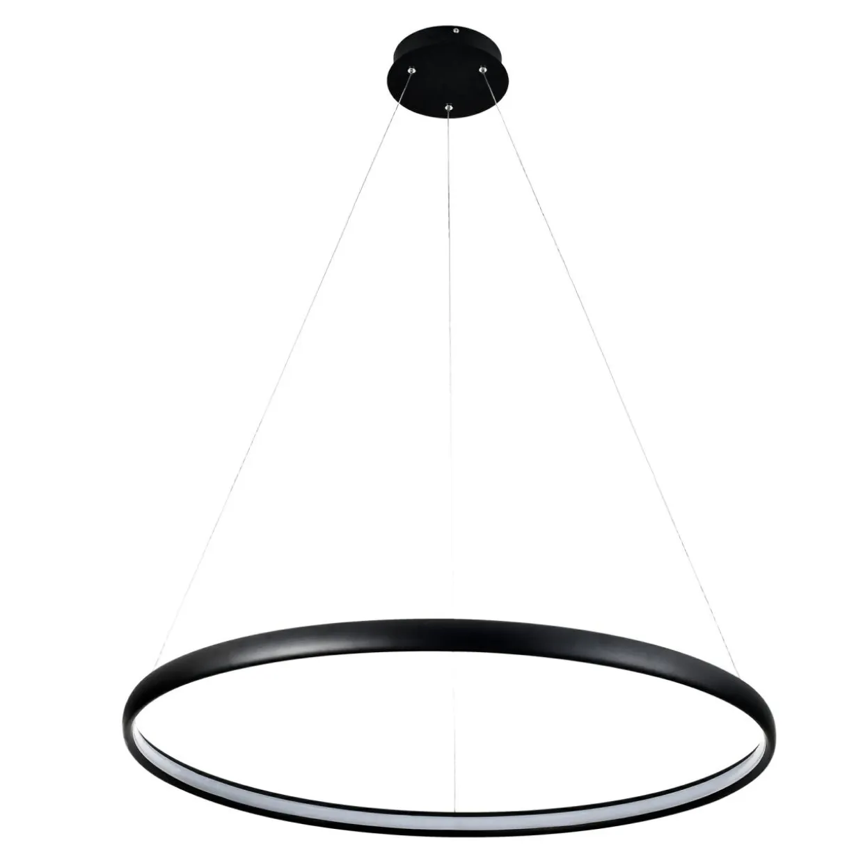 Lampa wisząca LED czarna CARLO 80 cm