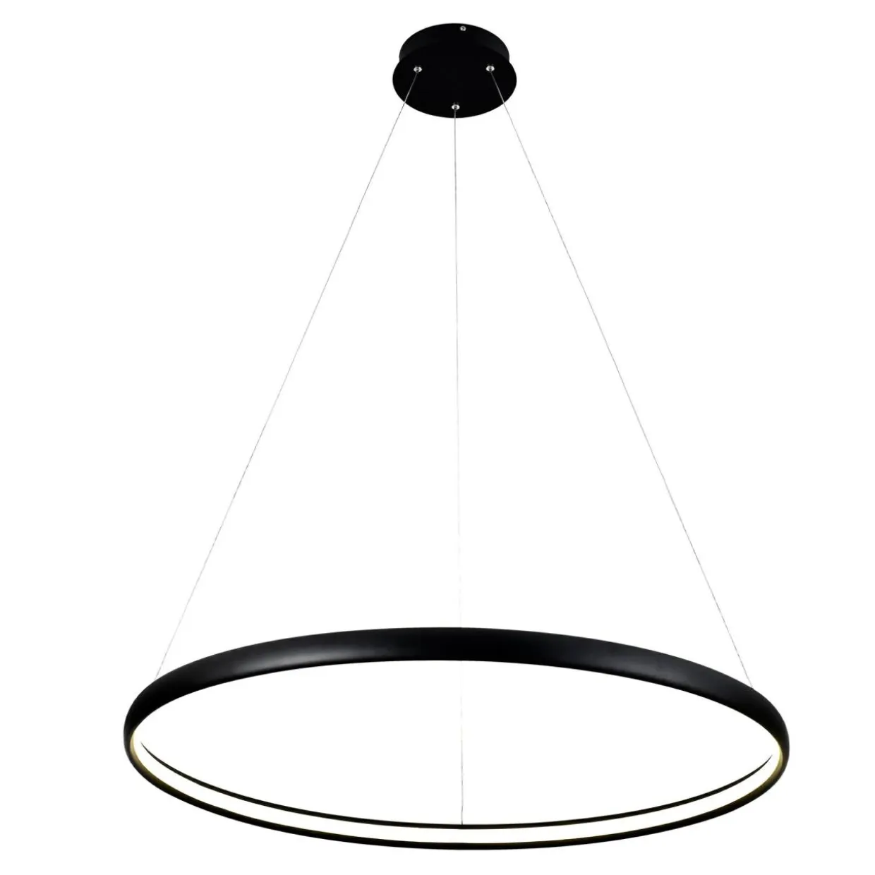 Lampa wisząca LED czarna CARLO 80 cm