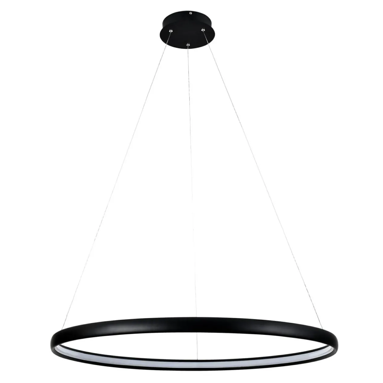 Lampa wisząca LED czarna CARLO 80 cm