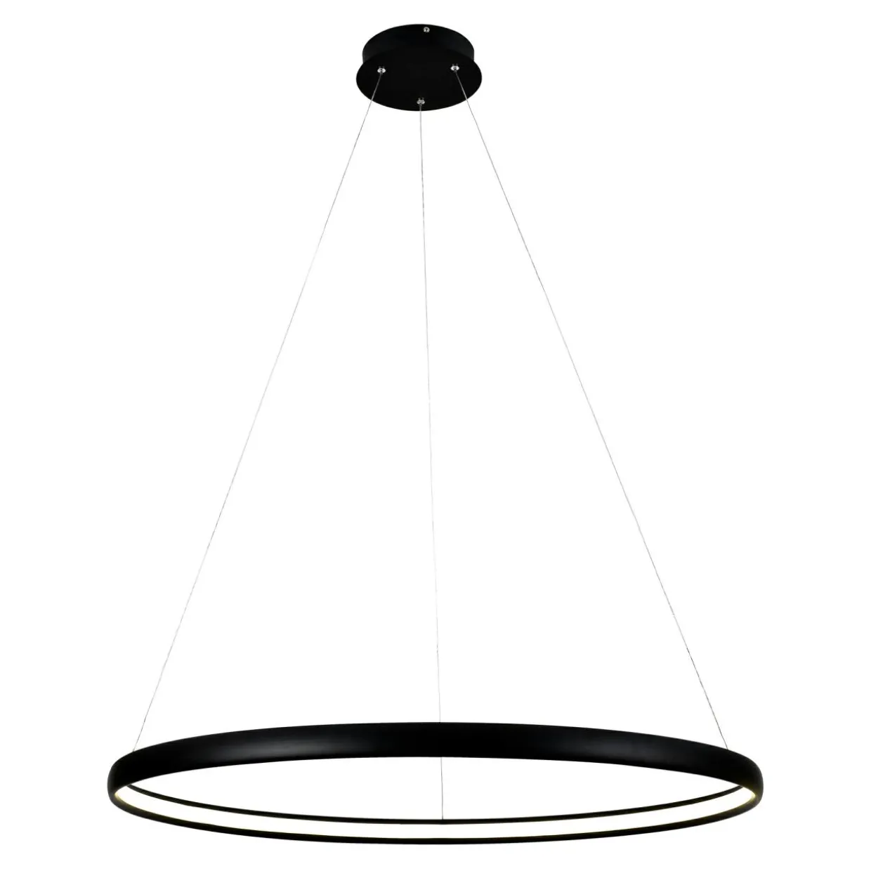 Lampa wisząca LED czarna CARLO 80 cm