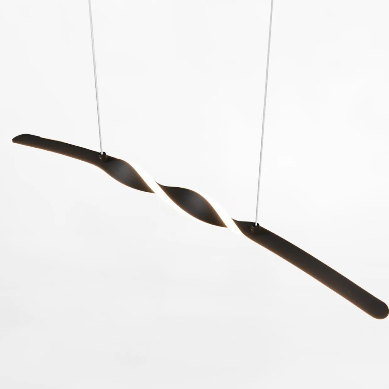 Lampa wisząca LED czarna GINKO