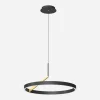 Lampa wisząca LED czarna MALU z pilotem