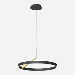 Lampa wisząca LED czarna MALU z pilotem