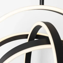 Lampa wisząca LED czarna TESS