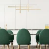 Lampa wisząca LED EDGE czarno-złota