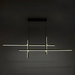 Lampa wisząca LED EDGE czarno-złota