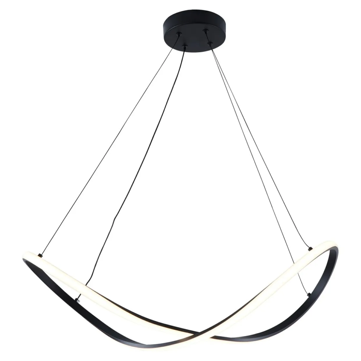 Lampa wisząca LED ERDA czarna