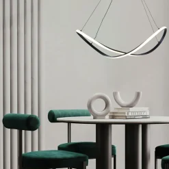 Lampa wisząca LED ERDA czarna