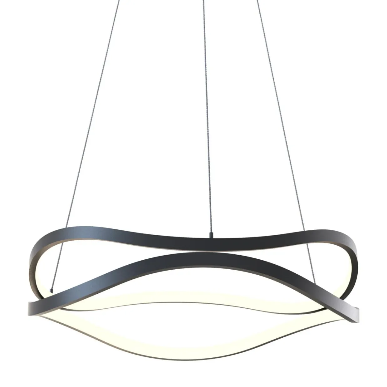 Lampa wisząca LED HARLEY czarna
