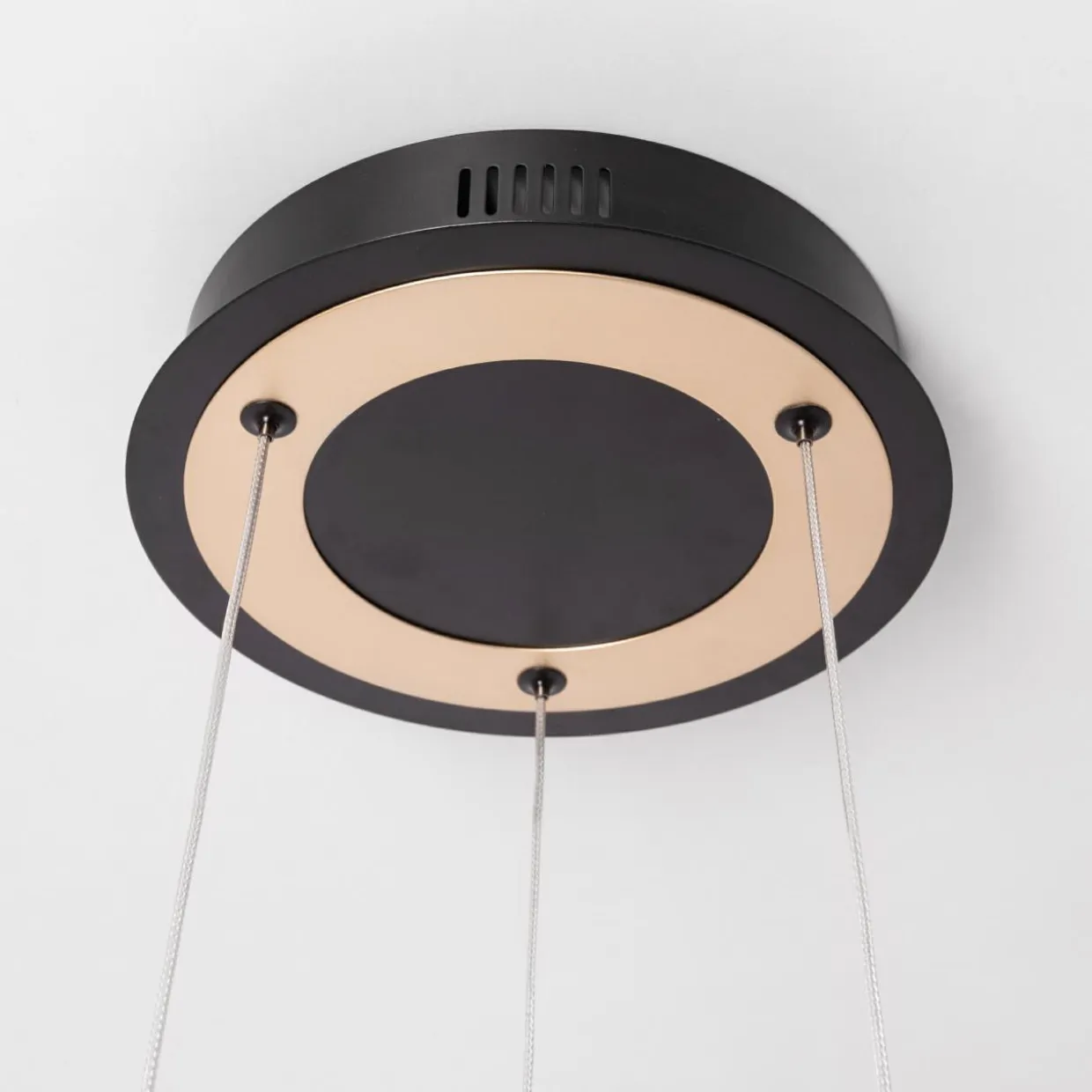 Lampa wisząca LED INDIGO czarno-złota