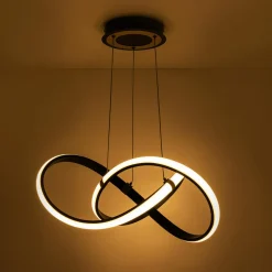 Lampa wisząca LED INDIGO czarno-złota