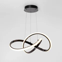 Lampa wisząca LED INDIGO czarna chrom
