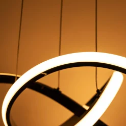 Lampa wisząca LED INDIGO czarna chrom