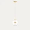 Lampa wisząca LED kula złota ENCELADUS