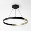 Lampa wisząca LED LINOS czarno-złota