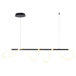 Lampa wisząca LED listwa czarna BALBO