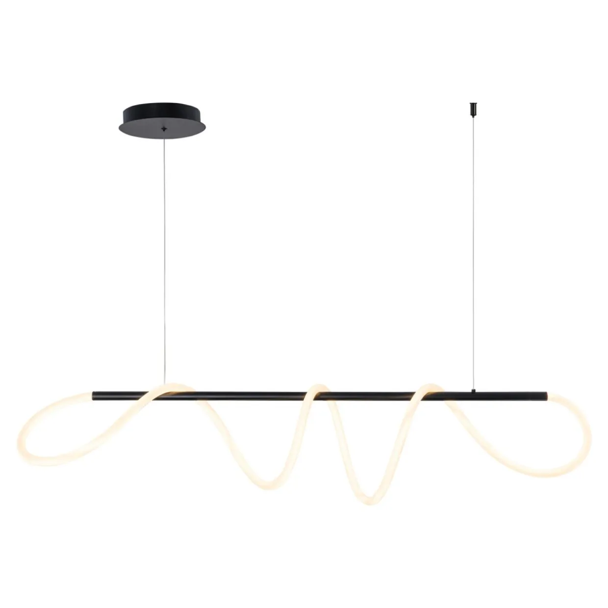 Lampa wisząca LED listwa czarna BALBO