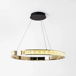 Lampa wisząca LED MURIEL czarno-złota