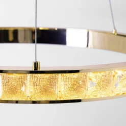 Lampa wisząca LED MURIEL czarno-złota