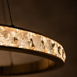 Lampa wisząca LED MURIEL czarno-złota