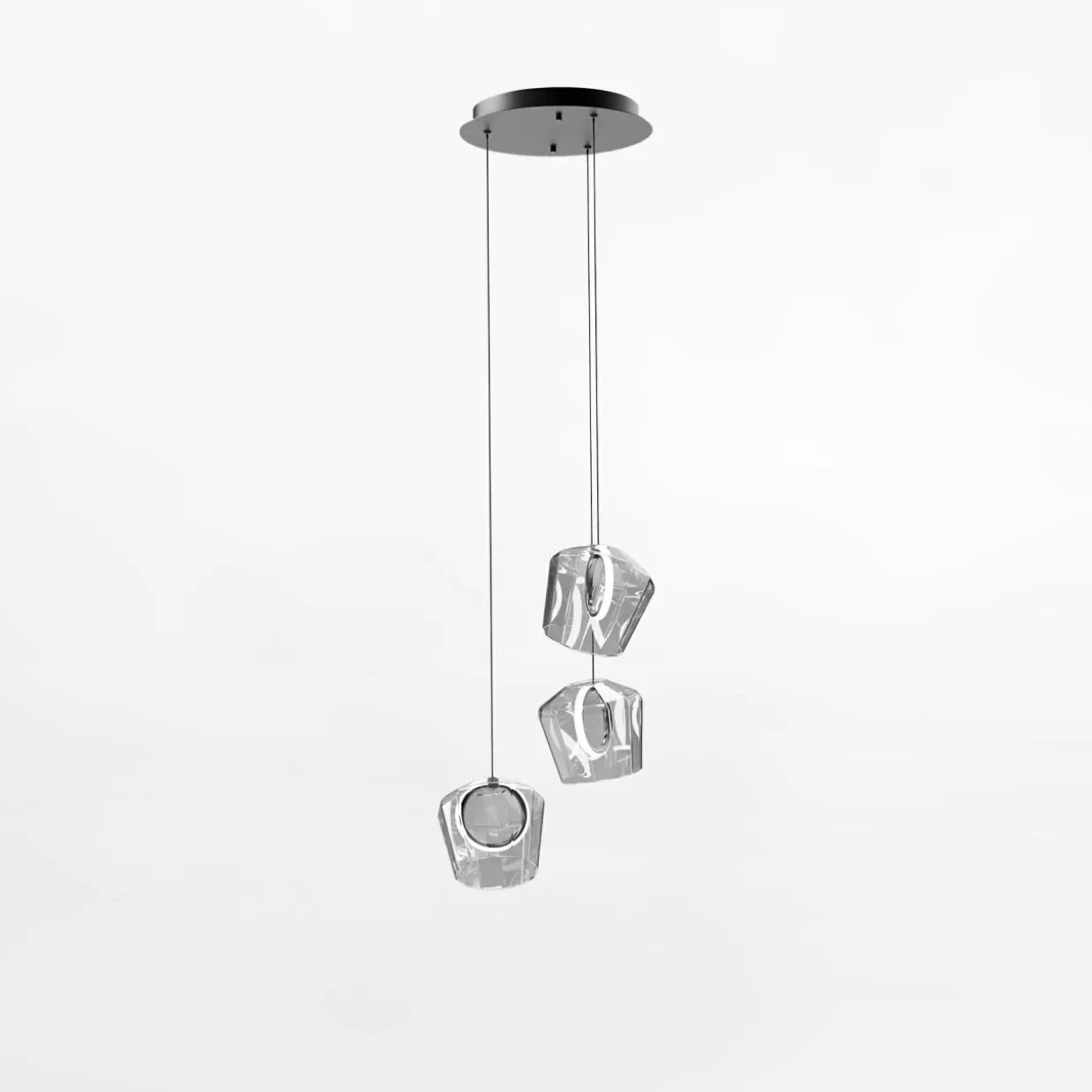 Lampa wisząca LED okrągła podstawa COLORE III