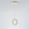 Lampa wisząca LED pierścień złota GIRONA