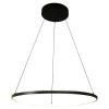 Lampa wisząca LED pierścieniowa czarna HORIK 60 cm