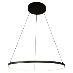Lampa wisząca LED pierścieniowa czarna HORIK 60 cm