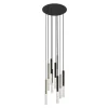 Lampa wisząca LED 9-punktowa czarno-złota ONE