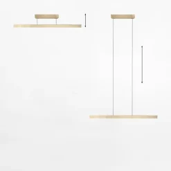 Lampa wisząca LED rozsuwana szczotkowana stal PURE MOTO RISE