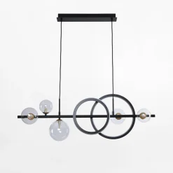Lampa wisząca LED 20W 5xG9 czarno-złota TAREMI z pilotem