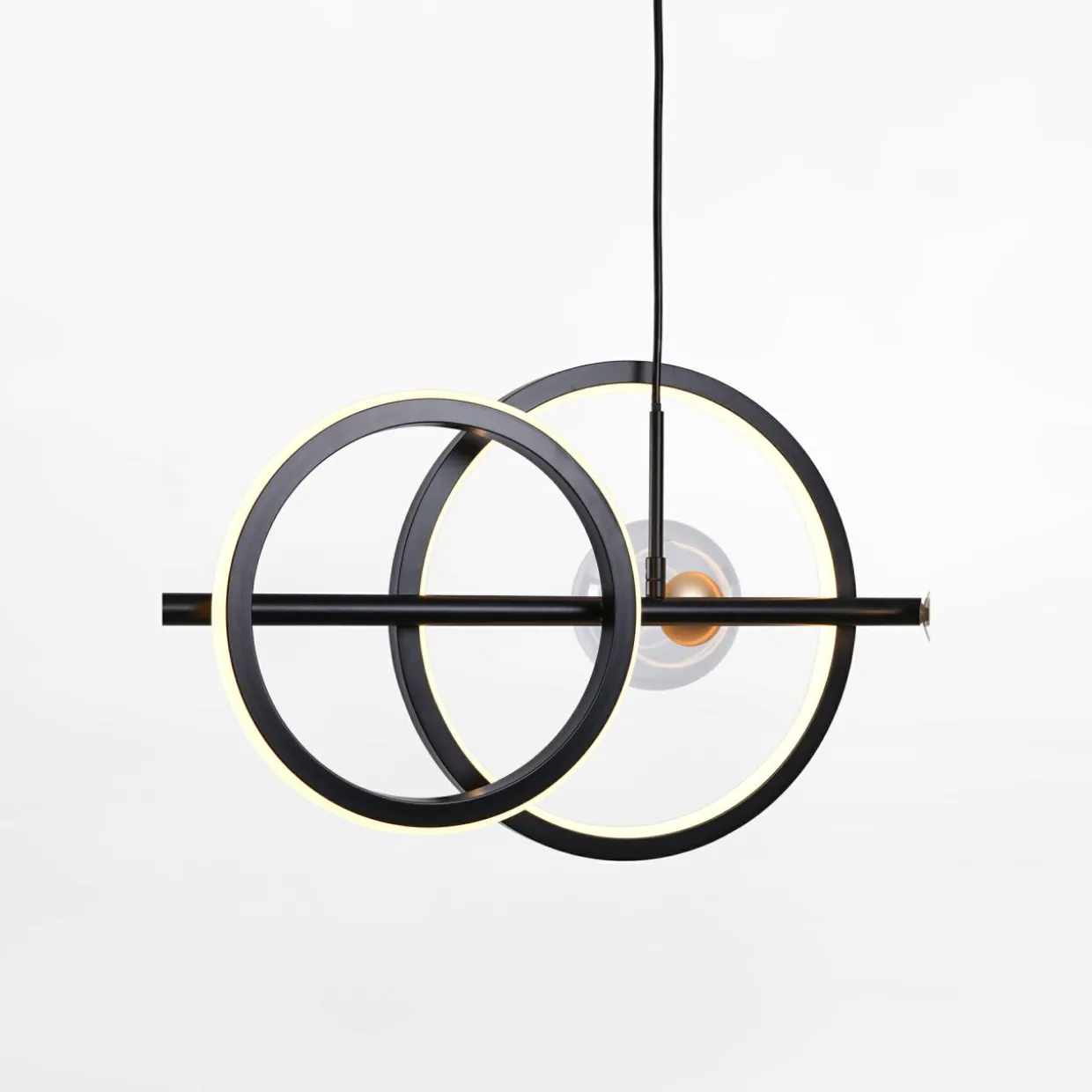 Lampa wisząca LED 20W 5xG9 czarno-złota TAREMI z pilotem