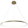 Lampa wisząca LED z pierścieniem złota BRENO 80 cm