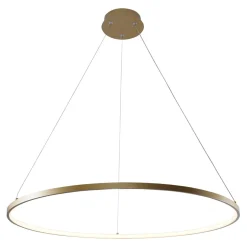 Lampa wisząca LED z pierścieniem złota BRENO 80 cm