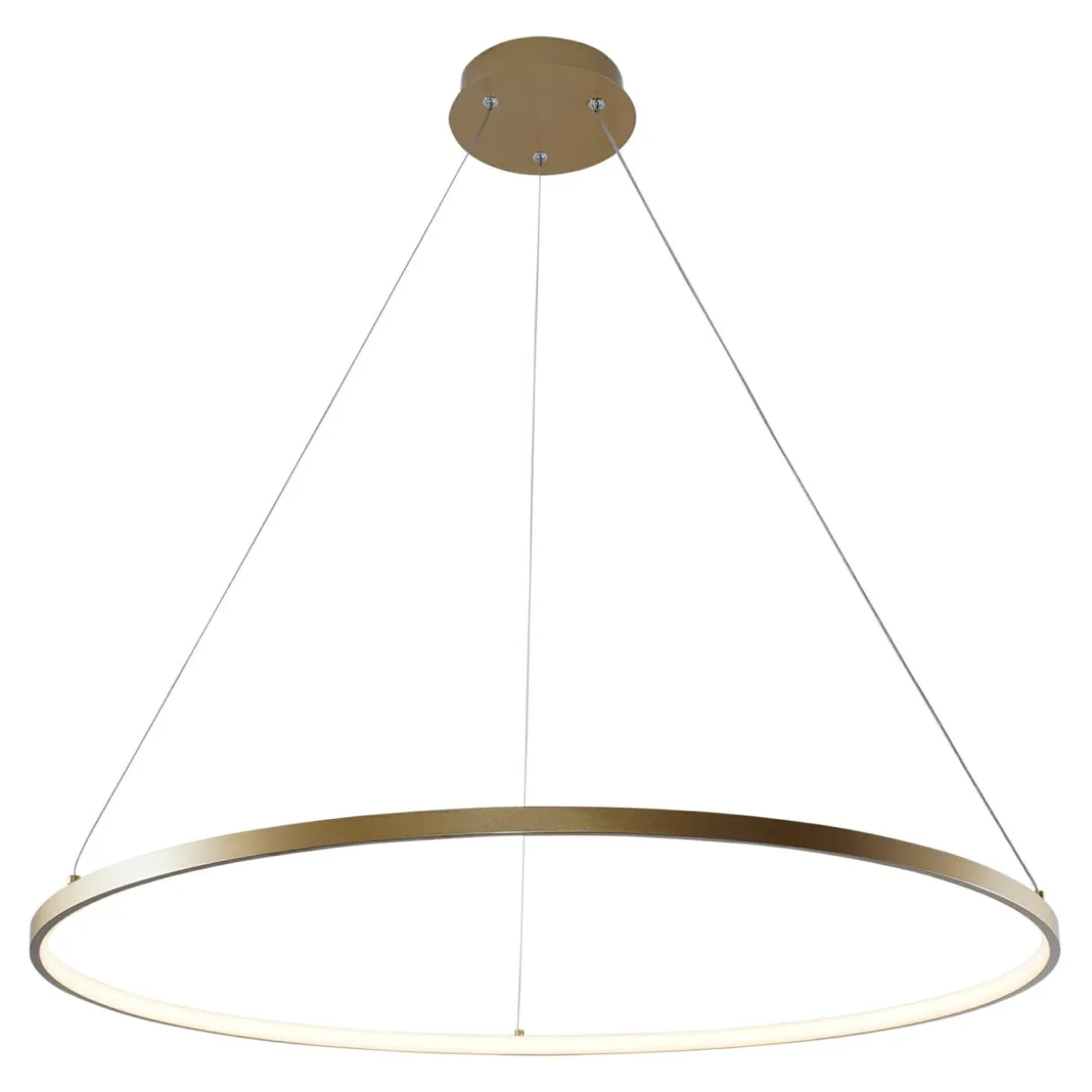 Lampa wisząca LED z pierścieniem złota BRENO 80 cm