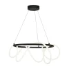 Lampa wisząca LED z pierścieniem czarna BALBO