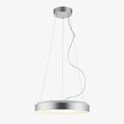 Lampa wisząca LED z pilotem srebrna KETO ANIKA