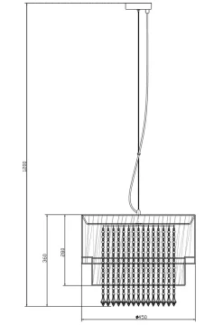 Lampa wisząca LETA RLD93350-L1W