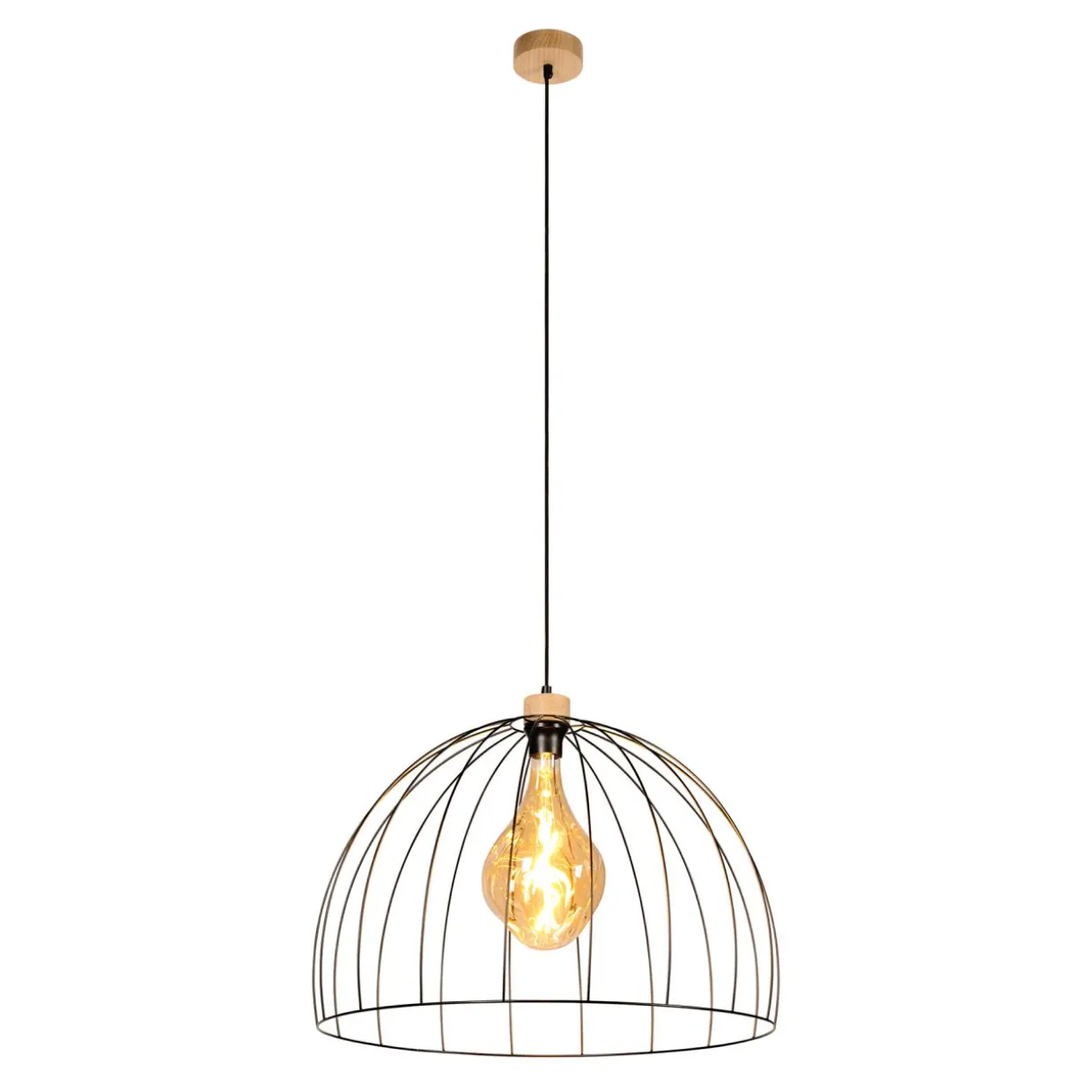 Lampa wisząca loftowa czarna NERO I 57 cm