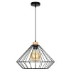 Lampa wisząca loftowa czarna OGLIO I 40 cm
