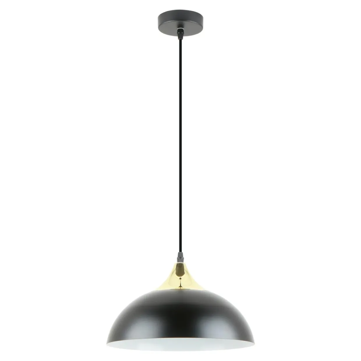 Lampa wisząca loftowa czarno-złota SARDA
