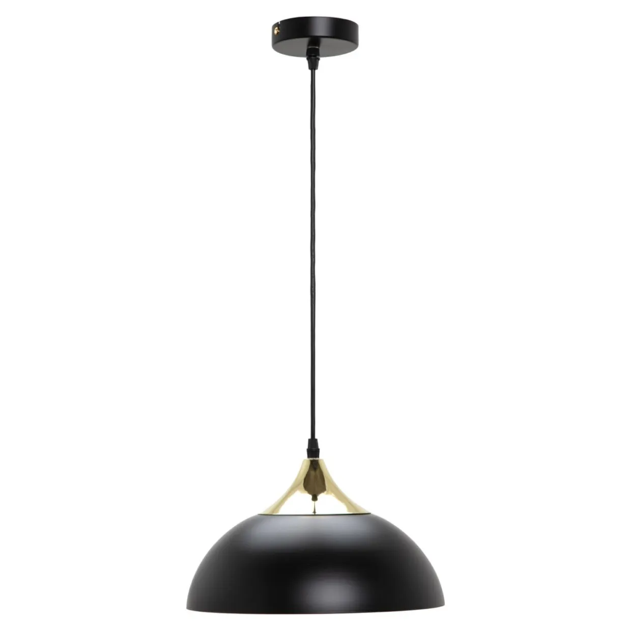Lampa wisząca loftowa czarno-złota SARDA