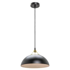 Lampa wisząca loftowa czarno-złota SARDA