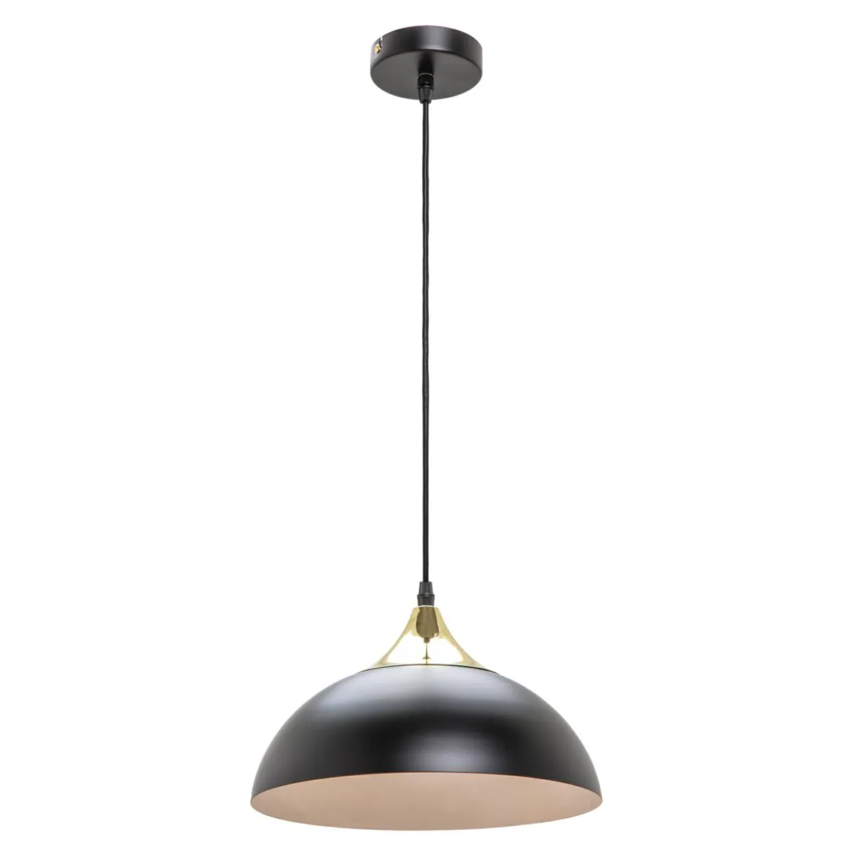 Lampa wisząca loftowa czarno-złota SARDA