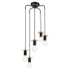 Lampa wisząca loftowa czarna ANGELINA 5