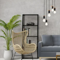 Lampa wisząca loftowa czarna ANGELINA 5